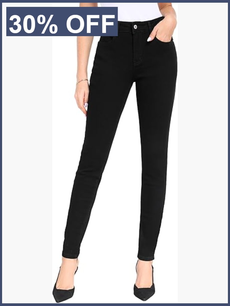 Tall Women's Skinny Jeans 32/34/36 Inch Inseam Stretchy Mid-Rise Denim